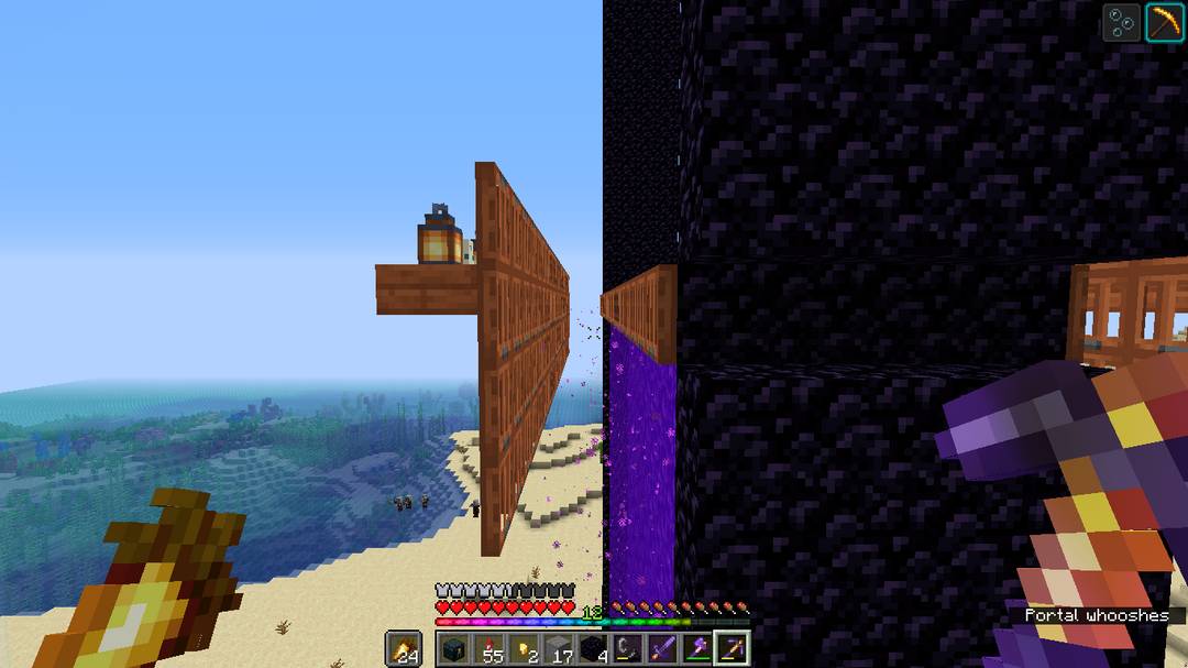 i remember a youtuber saying these trapdoors stop the zombie piglins from falling on a lower levels turtle eggs but it doesn't seem to work for me, any tips?