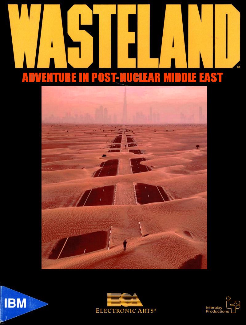 I saw a photo Dubai's highway after a sand storm on r/interestingasfuck. It reminded me of the Wasteland box art so, I did this quick Photoshop.