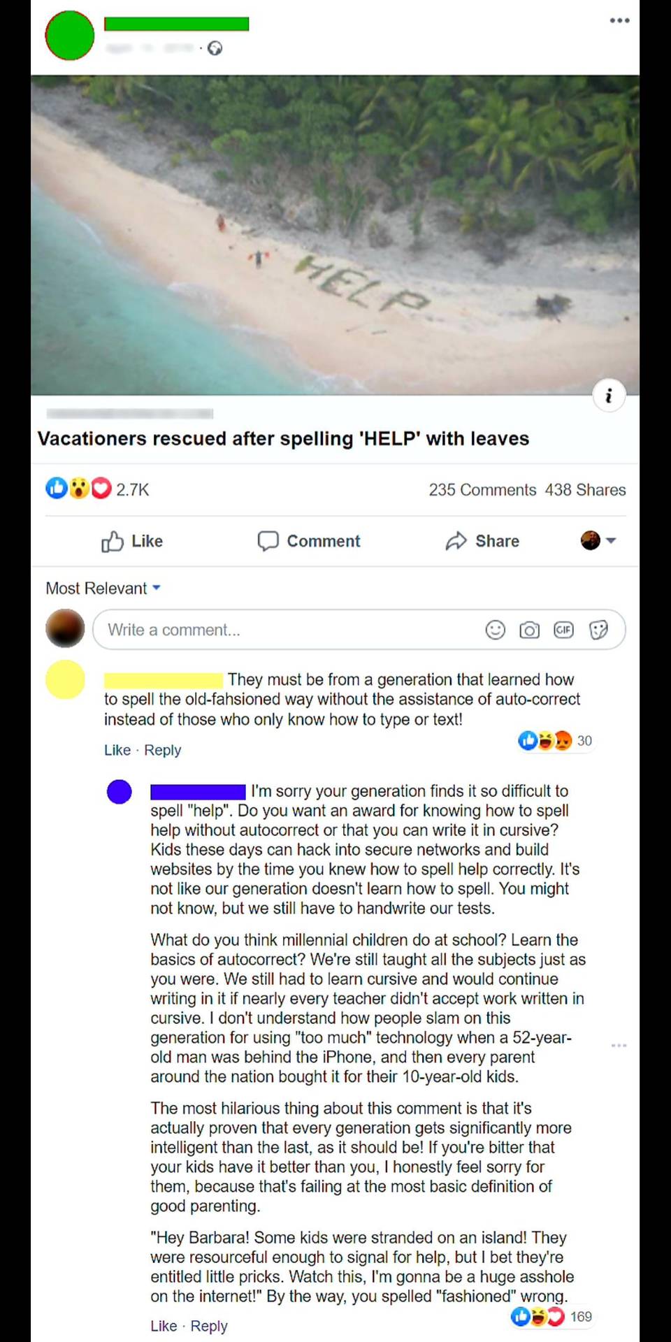 I think she got destroyed