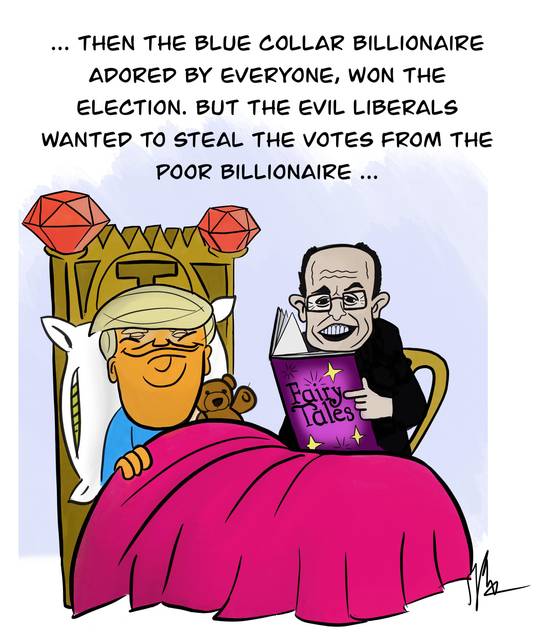 [OC] Meanwhile in 'Trump land' the protagonist gets ready for bed