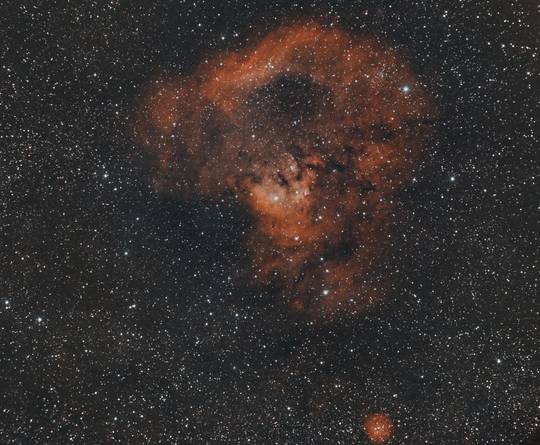 I took a picture of the nebula "NGC 7822" with a total integration time of 8 hours, and this was the result!