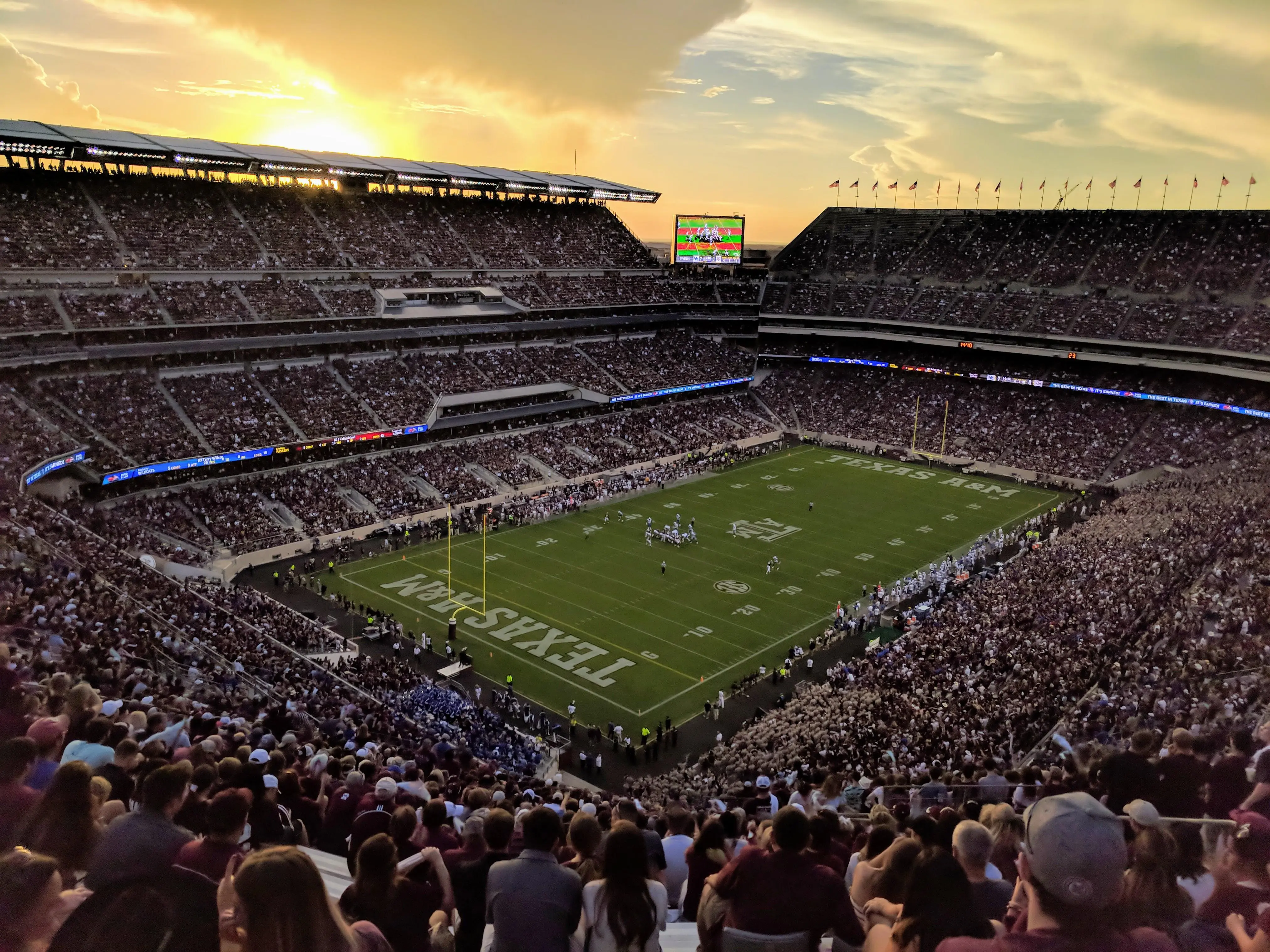 I took this picture of Kyle Field tonight! What a game!! | Scrolller