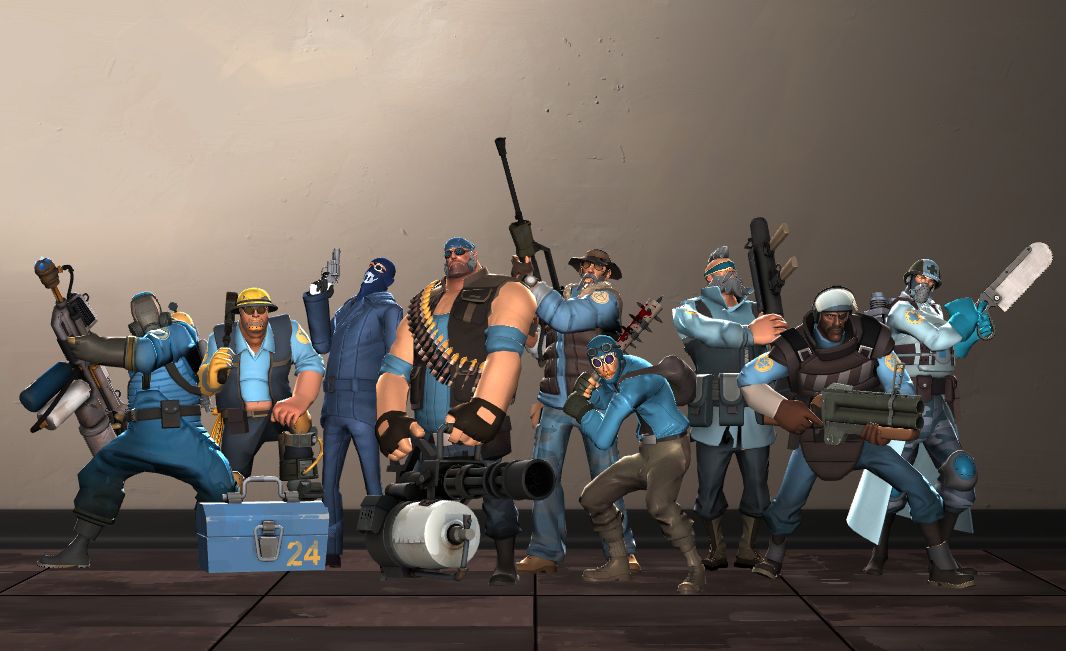 I tried to recreate TFC mercs as seen in the comics (except Medic of course).