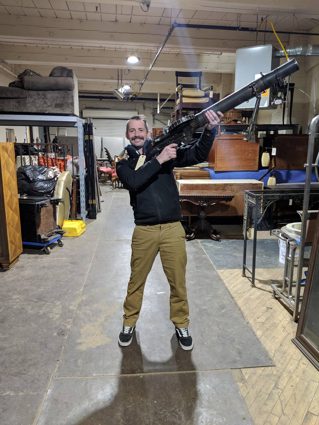 I work at an auction house. This came in yesterday. Lewis gun.