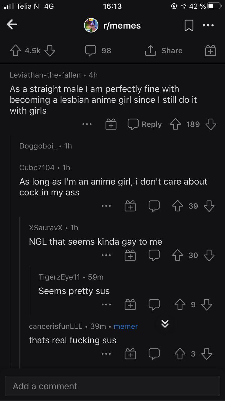Idk man, kinda gay.