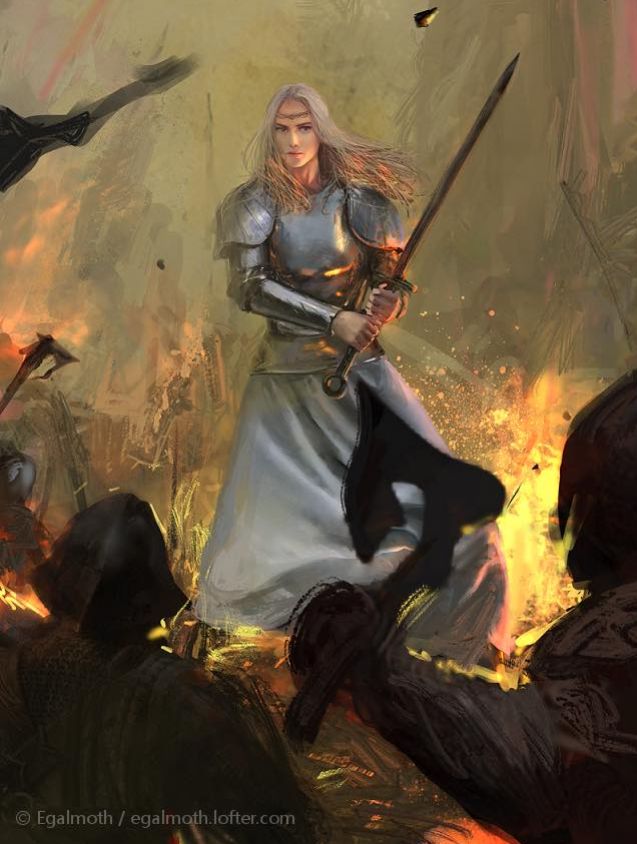 Idril in the Fall of Gondolin, by '和弦而歌loveboro‘ (Natalie Chen)