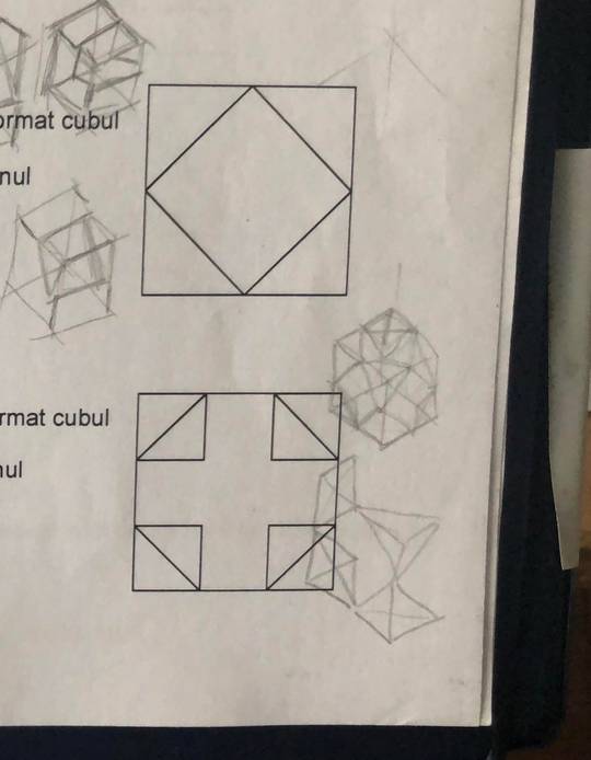 If all faces of a cube look like this, how many different volumes make up the cube? (Same question for both images) I’m super stumped :( Can somebody help?