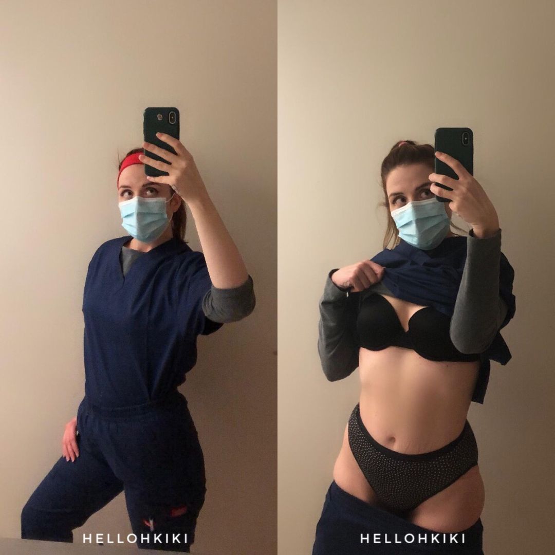 If you has laser vision to see through clothes this is what you would see