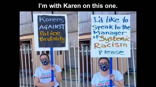 I'm agreeing with Karen this time.