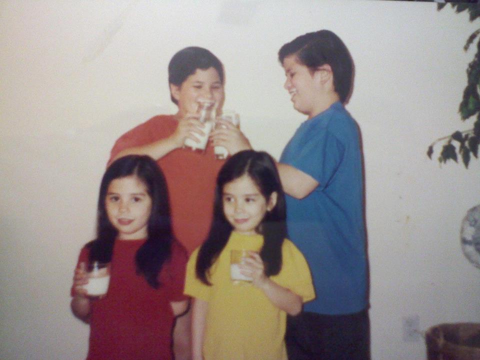I'm an identical twin. I have 2 older brothers that are also identical twins. Here's a picture of us 15 years ago