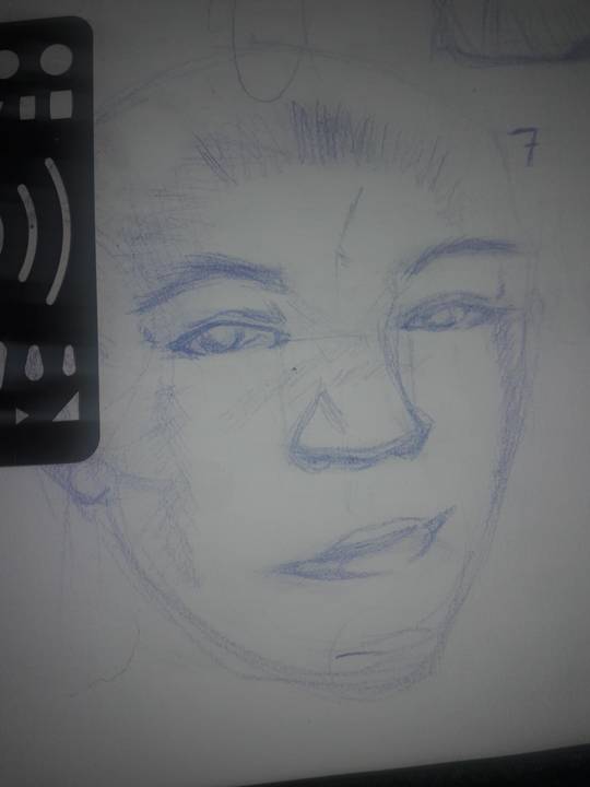 I'm doing a 100 faces challenge. Here's #7.