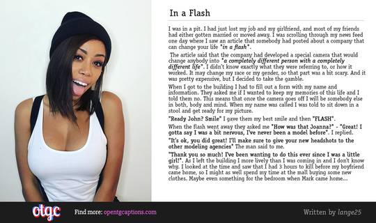 In a Flash (TG caption by lange25)