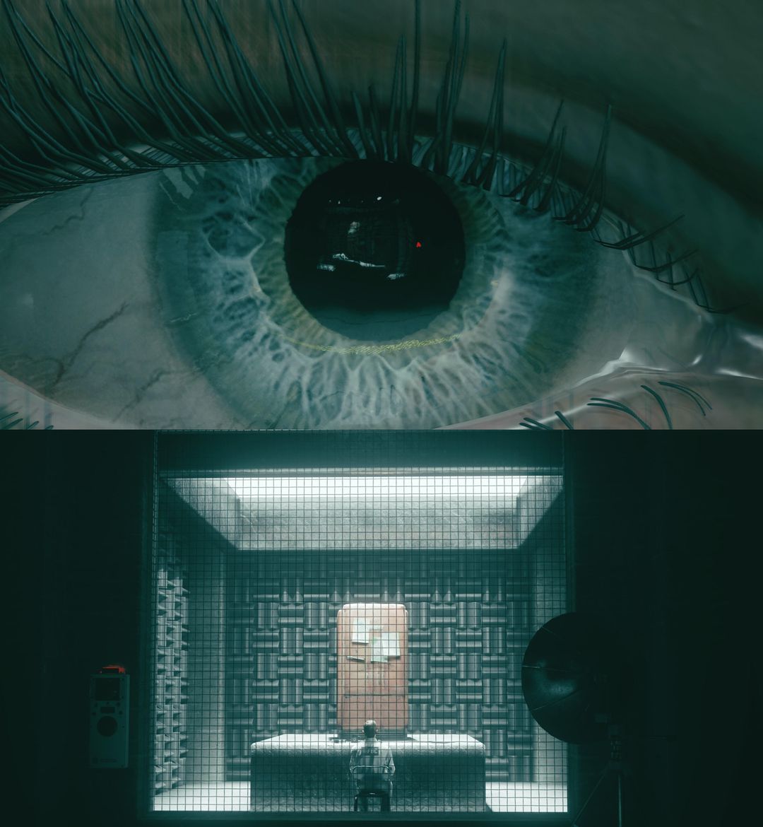 In Control, Jesse's eyes are reflecting her surroundings relatively accurately during gameplay