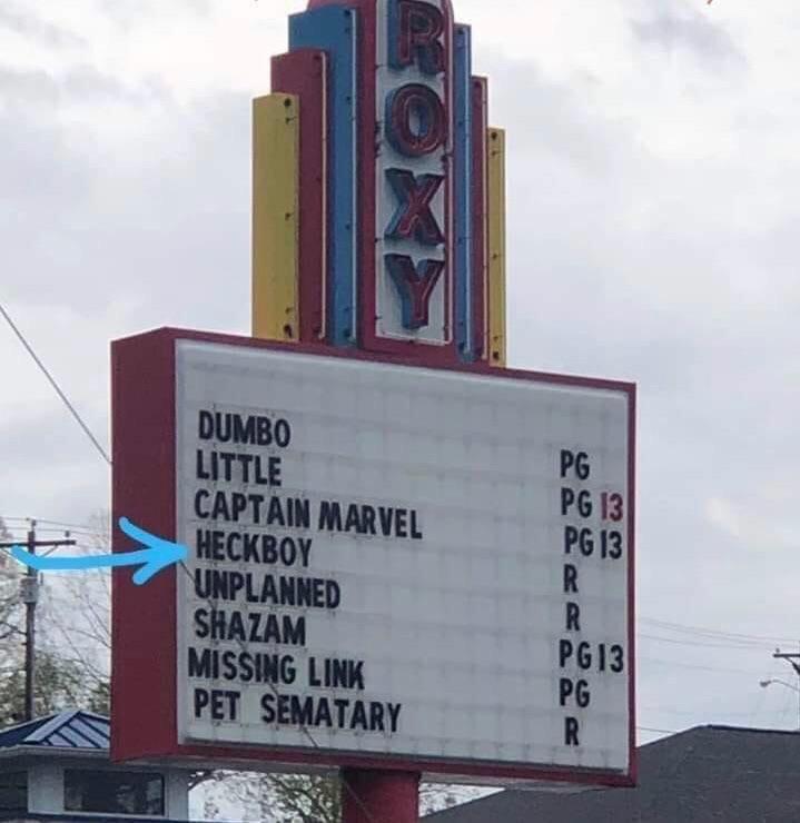 In Heck, all 12, 15 and 18+ movies are replaced by lame PG ones