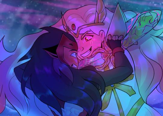 infected she ra and winter catra (fanart) i'm new here so sorry if im posting this wrong lol (?)