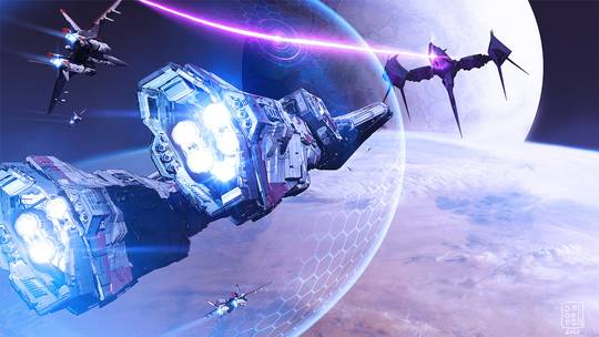 Infinite fleet / The shield by DOFRESH .