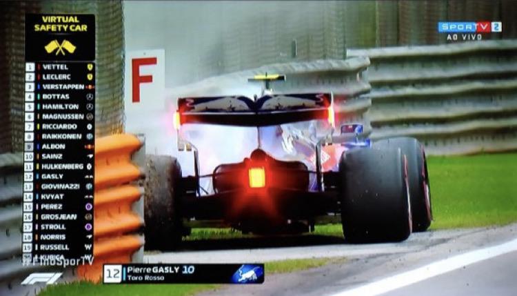 Interlagos paying respects to Gasly’s broken car
