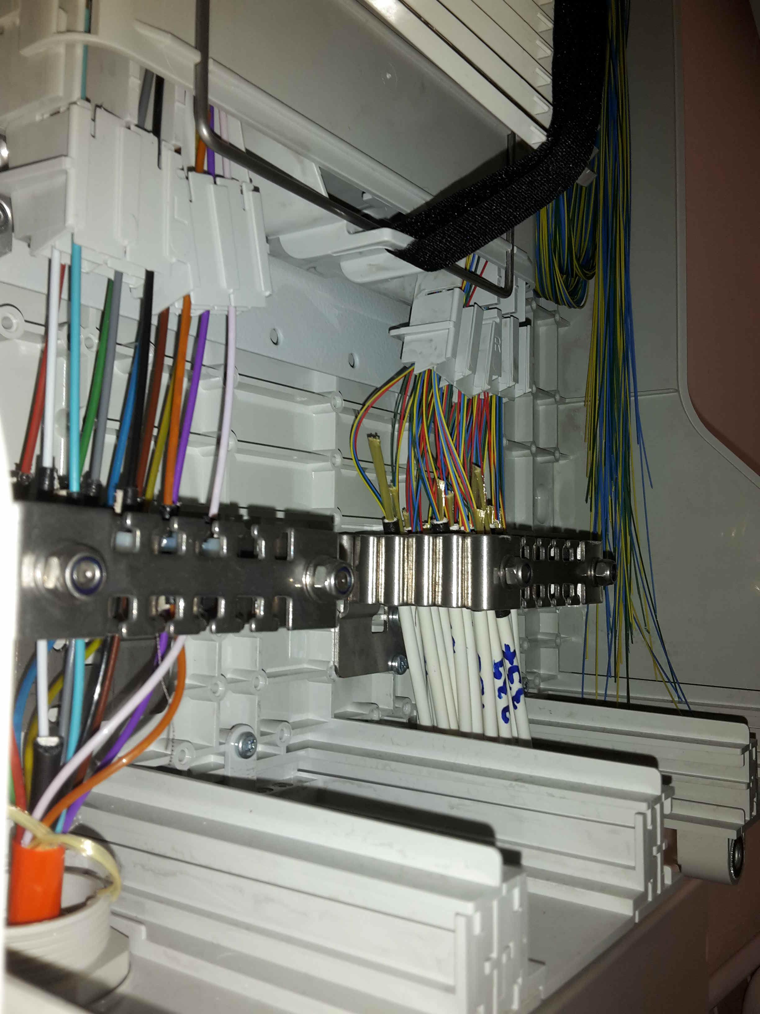 Picture of Internet connection of an apartment complex... in the laundry room ...