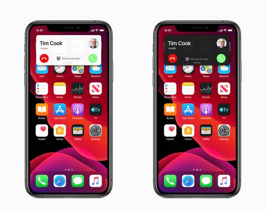 iOS 13 windowed call screen design [concept]