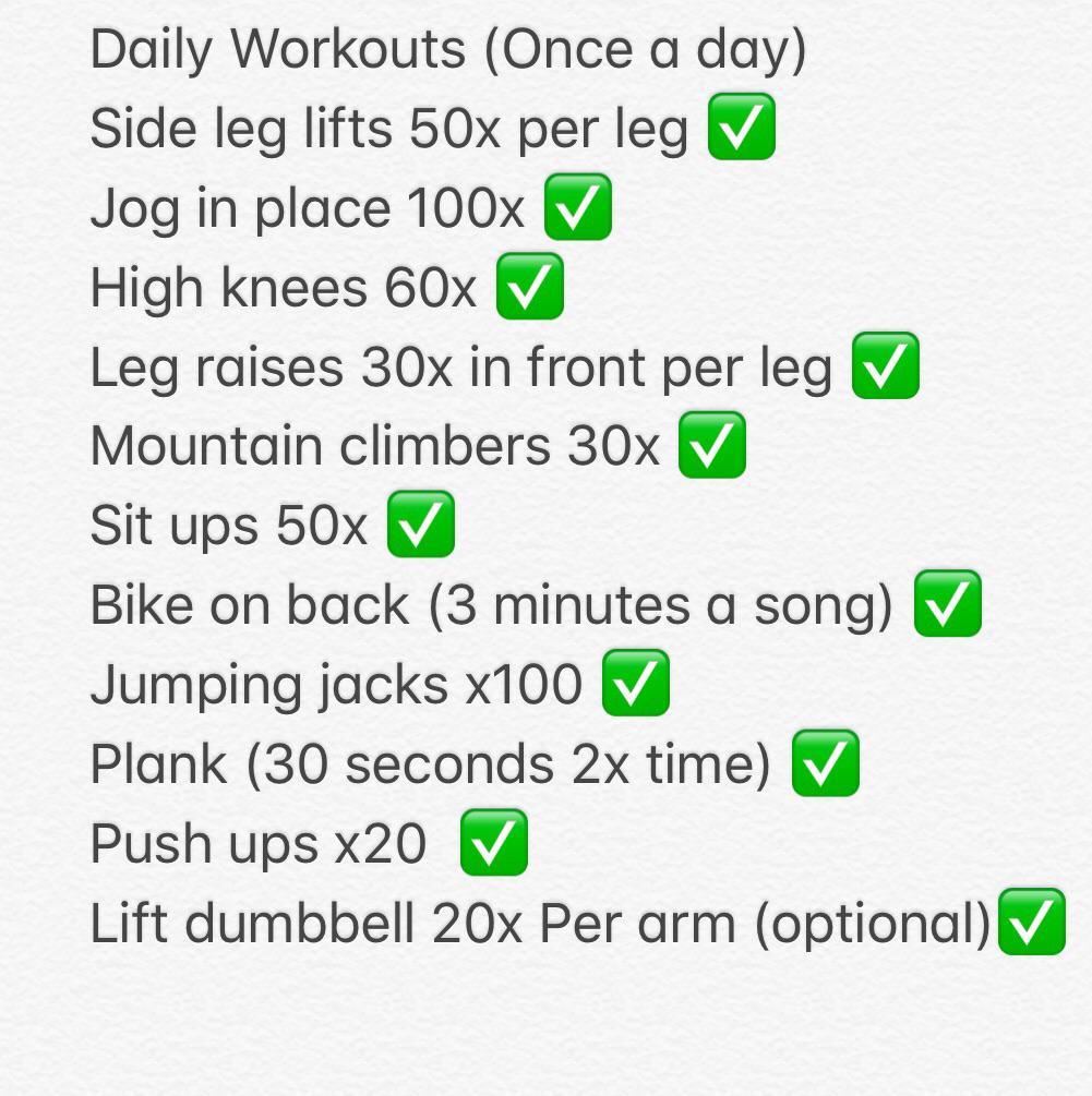 Is this a good workout routine once a day? Should I add more exercises to it? (More info in comments)