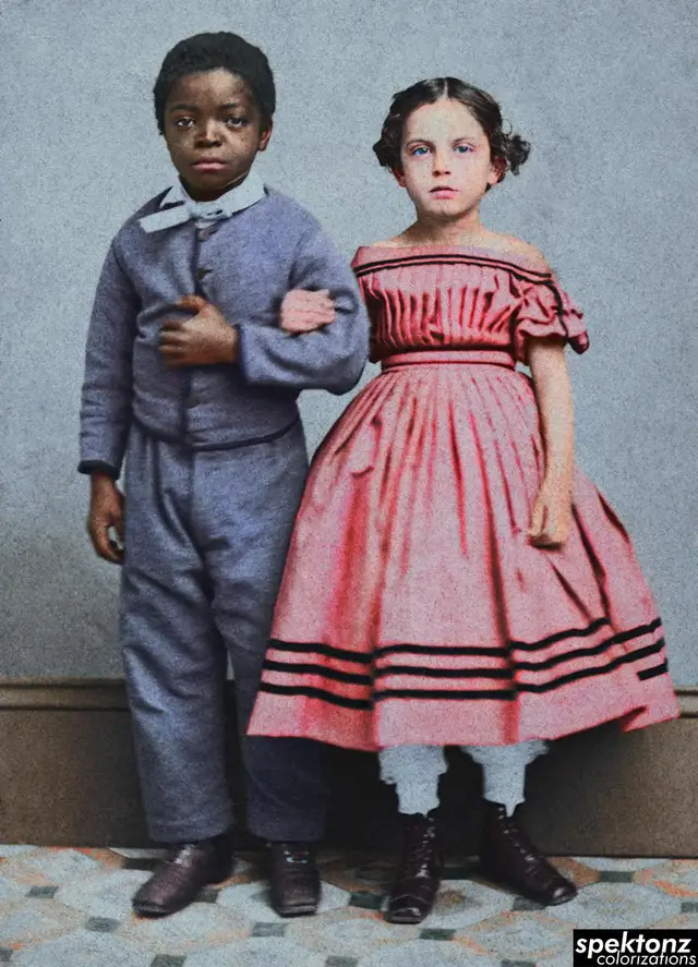 Isaa Rosa Isaac & Rosa, slave children from New Orleans, ca 1863 / photographed ...