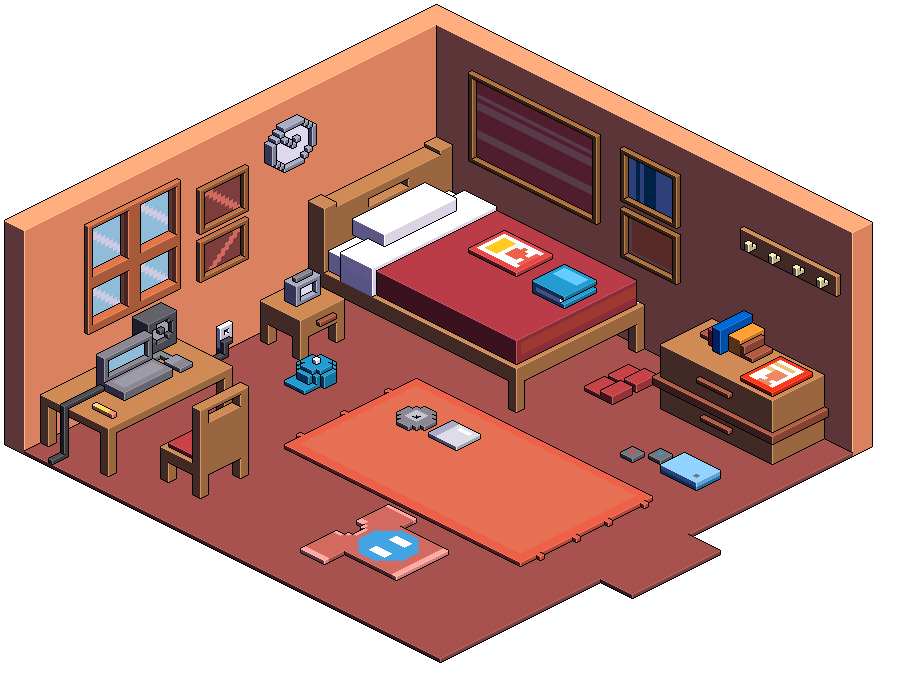 Isometric Bedroom (Newbie)
