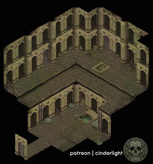 Isometric Sewer Battle Pit!