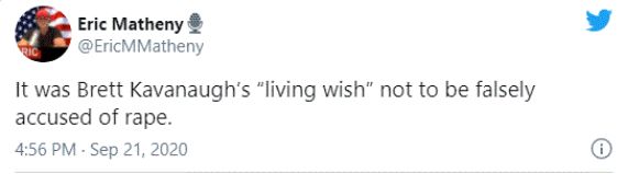 It was Brett Kavanaugh's...