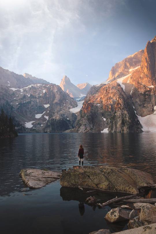 ITAP of my girlfriend looking at some mountains