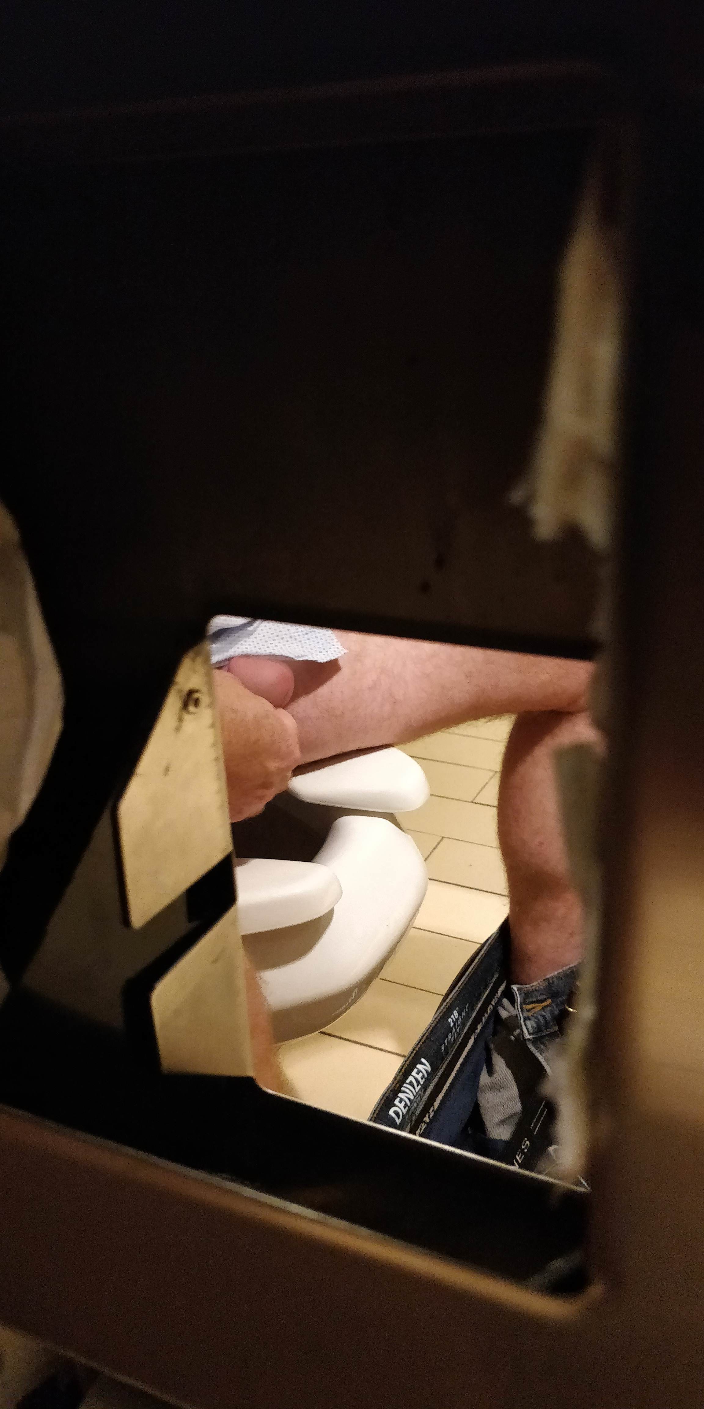 It's no gloryhole, but i guess it counts.