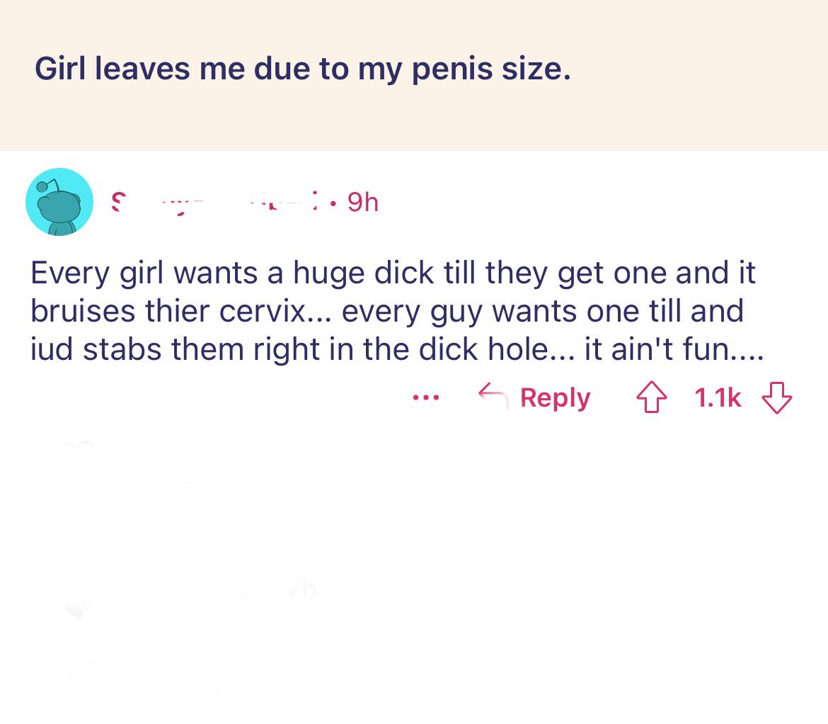 IUD in the dick hole