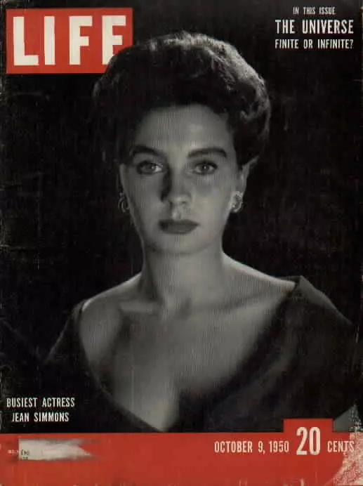 Jean Simmons in vintage cinema nudes, pinup shots, and a white dress