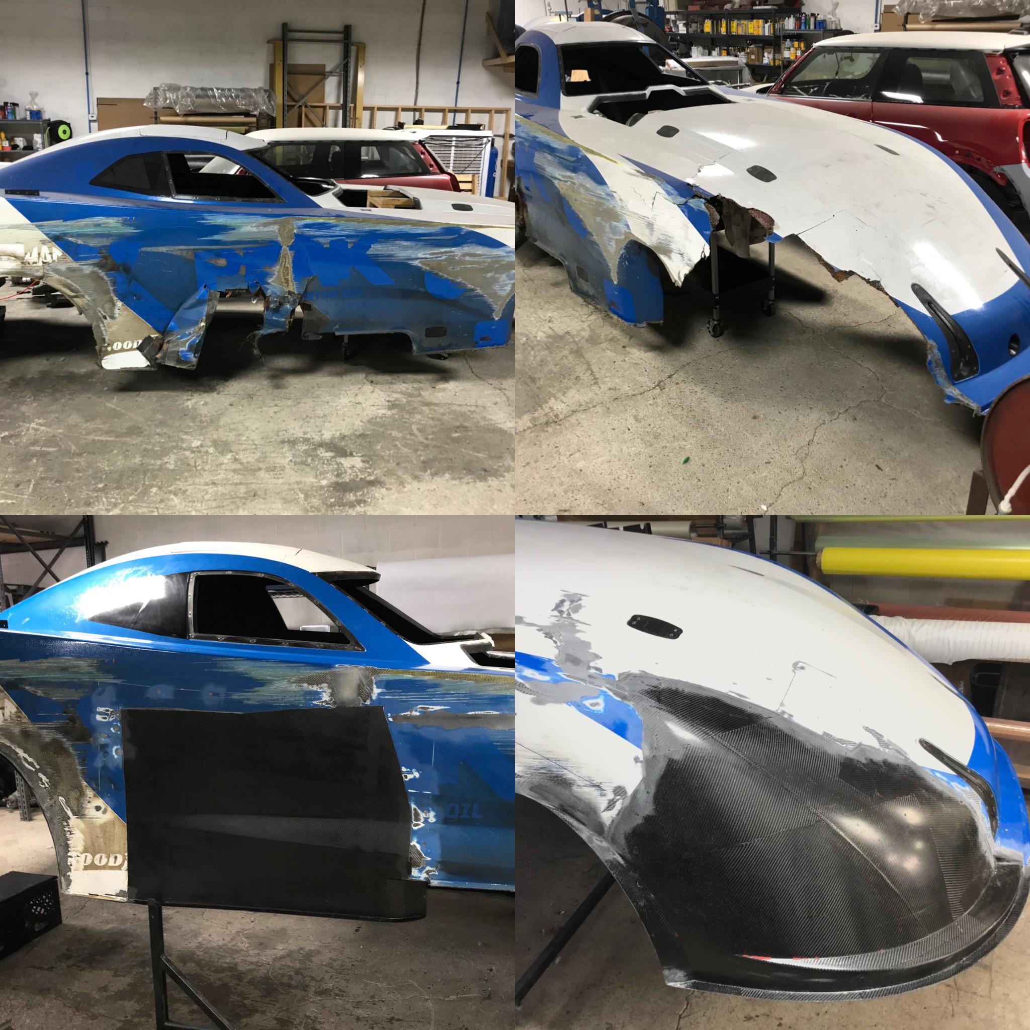 John Force funny car body I repaired for a show car. | Scrolller