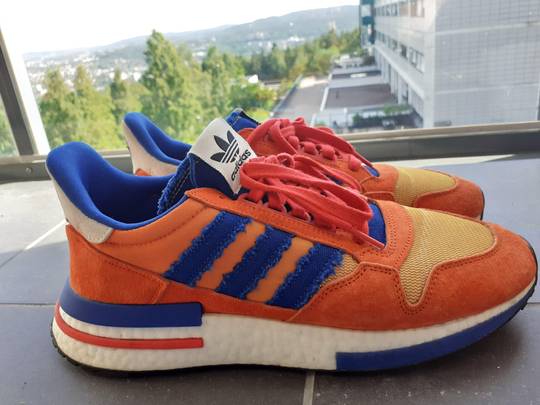 Just got these Dragon Ball Z x ZX 500 RM Son Goku