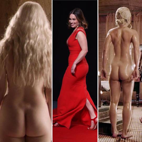 Just imagine the jiggle and sound of Emilia Clarke fat ass cheeks as you pound her in the ass doggystyle