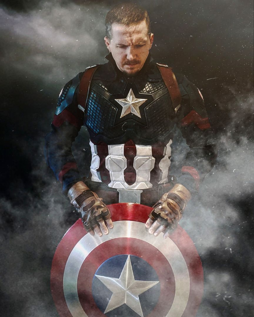 Just me trying to mimic that iconic Cap pose. Few more weeks and I should have the helmet to go with it!