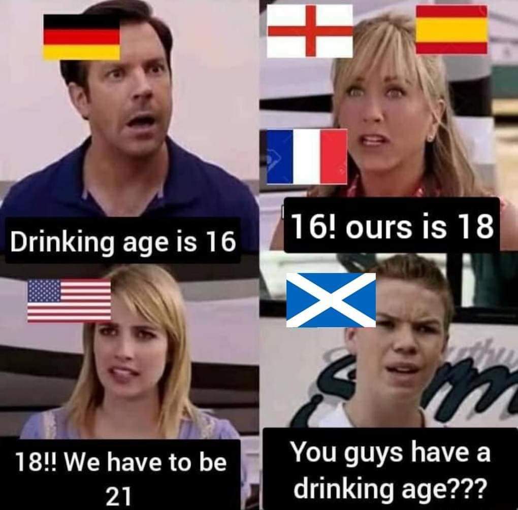 Just need to be alive to drink?