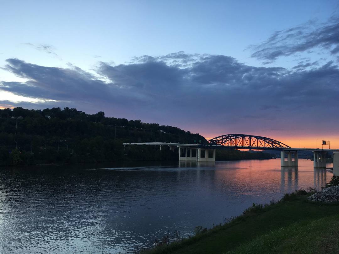 Kanawha River at sunset