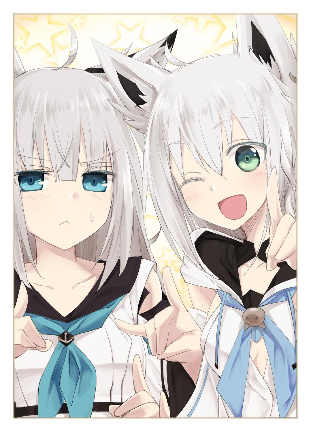 Kawakaze &amp; Fubuki [Azur Lane &amp; Hololive]