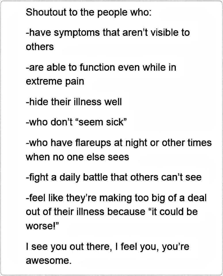 Keep fighting the good fight even when no one else can see it