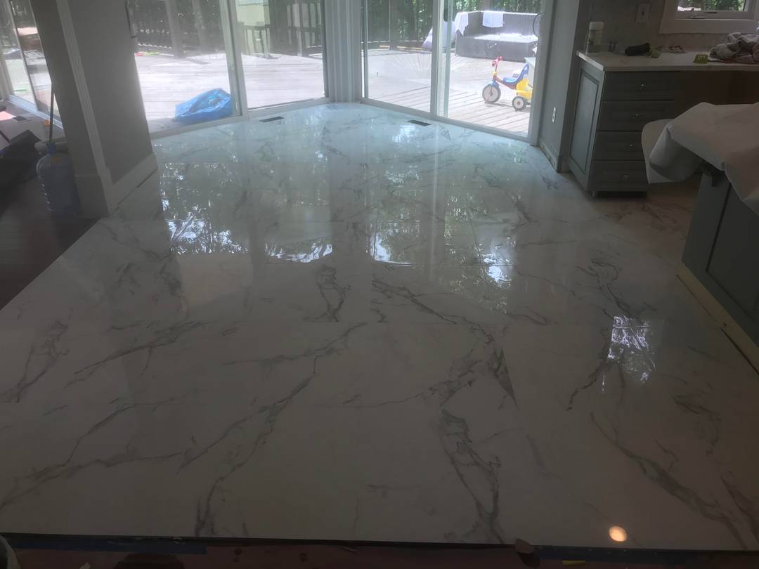 Kitchen floor install (porcelain tile)