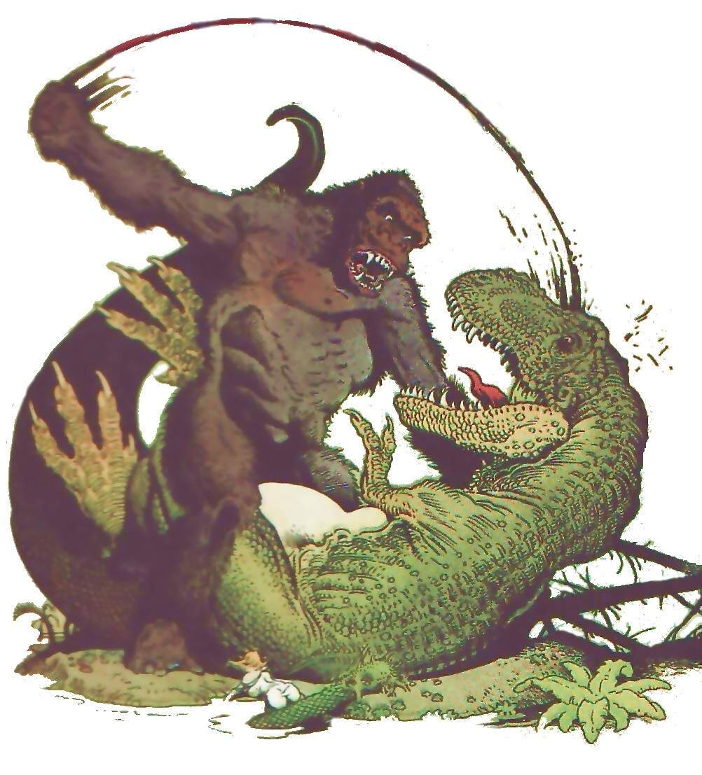 KONG VS T. REX - William Stout