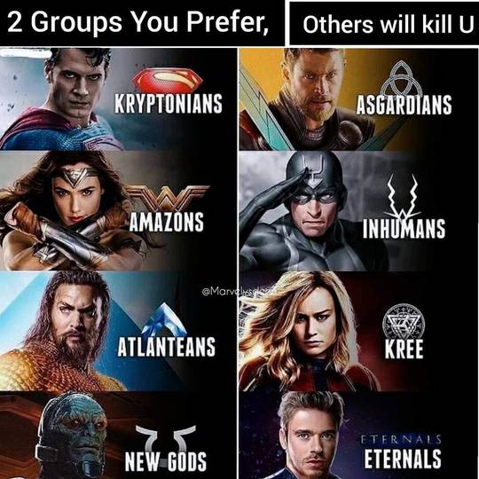Kryptonians &amp; Asgardians for me!