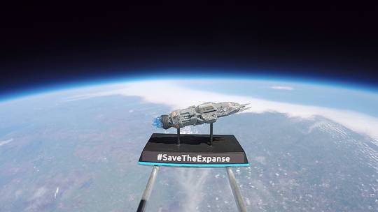 Ladies and Gentlemen....the Roci went to the edge of space!!! Here's the first still. The video will be incredible. Tomorrow!!! [OS] [1918x1079]