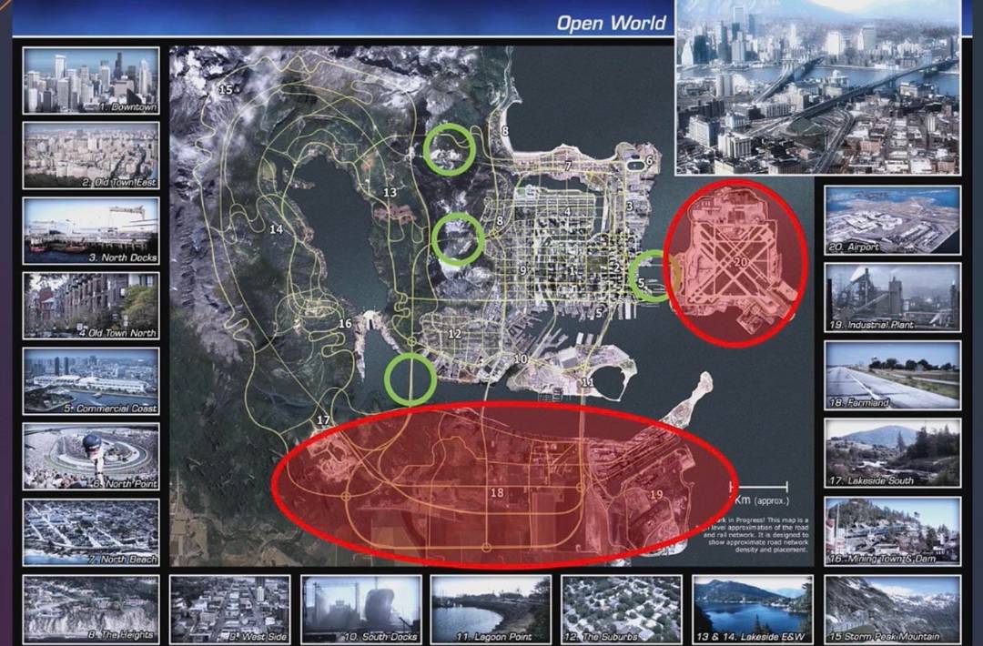 Last one: Two big areas of the BP map have been cut also due time constraints. Farmlands and the big airport