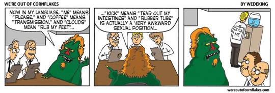 Learning a new alien language