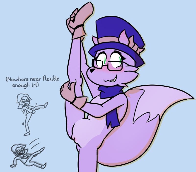 Leg Stretch Meme Thing [F] (LackOfComfort)