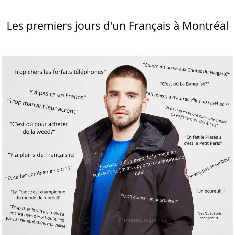 Les premiers jours d'un Français à Montréal
