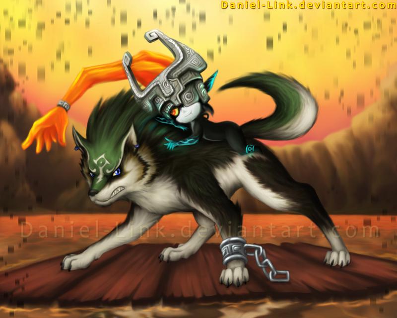 Link and Midna by Daniel Link