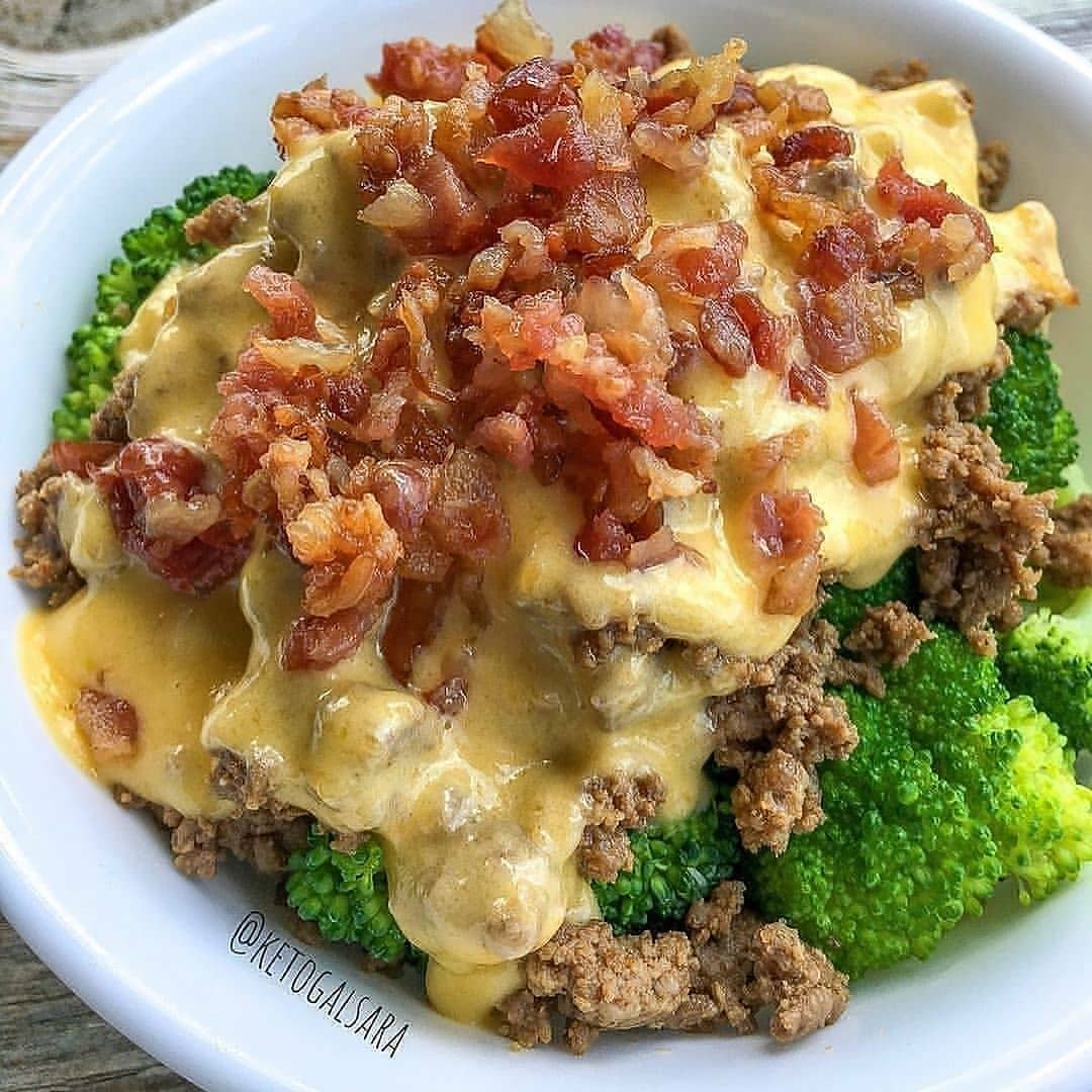 Loaded broccoli beef bowl